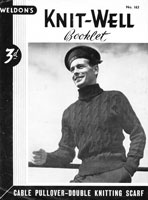 vintage naval sweater knitting pattern 1940s