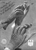 ladies glove knitting pattern 1930s