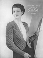 vintage ladies bolero knitting pattern 1930s