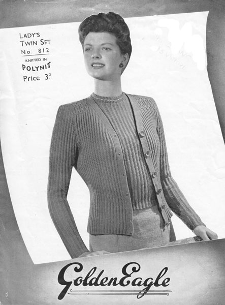 Vintage Ladies knitting patterns available from Fab40s.co.uk