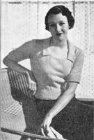 ladies 1930s jumper knitting pattern