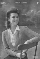 vintage ladies knitting pattern for ladies jumper 1940s