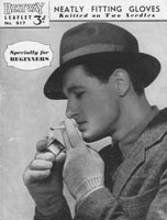 vintage mens glove knitting patterns gloves