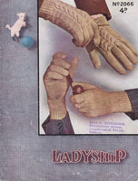 vintage mens knitting pattern gloves 1940s