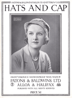 vintage ladies crochet hat pattern form 1930s