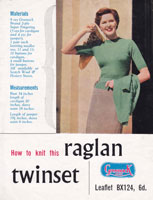 Great vintage ladies twin set knitting pattern