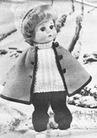 Great vintage knitting pattern for Debbie a 12 inch doll