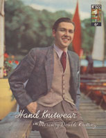 Great vintage men's knitting pattern for waistcoat