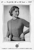 vintage ladies twin set knitting pattern for twin set kniting pattern