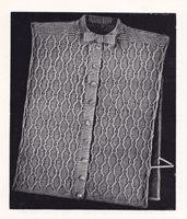 vintage ladies giliet 1930s knitting pattern
