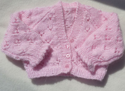 pretty mink merino pure wool baby cardigan 0-3months