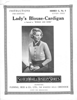 vintage ladies jumper knitting pattern 1930s