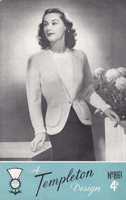 vintage ladies cardigan 1940 knitting pattern