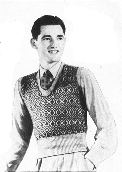 Vintage Mens Fair Isle knitting patterns available from Fab40s.co.uk