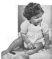 vintage babyromper knitting pattern