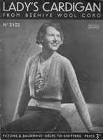 vintage 1930s ladies cardigan