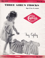 vintage girls dress knitting pattern 1940s