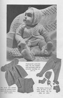 vintage baby layette knitting pattern from 1940s