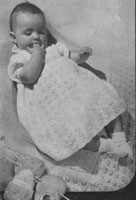 vintage baby layette from 1940s knitting pattern