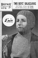 vintage boys balaclava knitting pattern world war two bestways1173