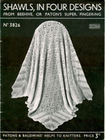 vintage shawl knitting patterns