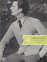 Great vintage fashion knitting pattern for men's cardigan