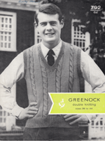 Great vintage fashion knitting pattern for the man in your life