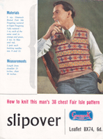 mens vintage fair isle jumper