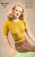 vintage knitting pattern ladies