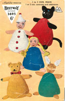 vintage toy knitting pattern