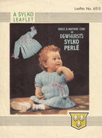 vintage baby dress knitting pattern from 1940s