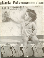 vintage knitting pattern for baby romper