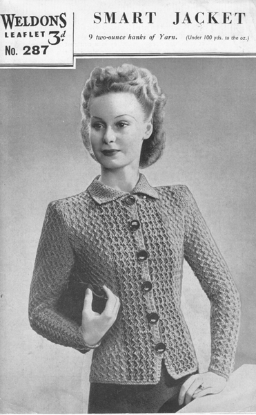 Vintage Ladies Jacket knitting patterns available from Fab40s.co.uk