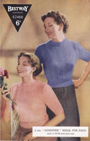 Great vintage knitting pattern for ladies summer jumper