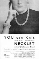 vintage knitting crochet pattern jewellery pattern