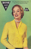 Great fisherman's rib vintage knitting pattern worked in double knitting