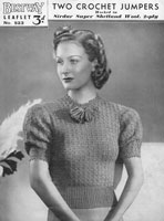 vintage Bestway crochet pattern ladies jumper