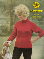 Lovely vintage knitting pattern for roll neck sweater