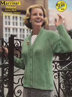 Great vintage ladies jacket knitting pattern