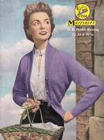 Fabulous vintage knitting pattern for ladies raglan cardigan