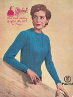 vintage ladies twinset knitting pattern for ladies miladi673