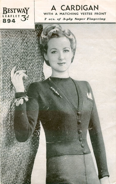 Vintage Ladies knitting patterns available from Fab40s.co.uk