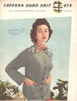 Great vintage ladies jacket knitting pattern