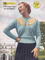 Great vintage ladies twinset knitting pattern