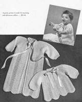 vintage baby knitting pattern from 1940s