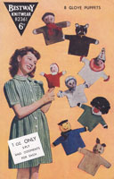 vintsge bestwy glove puppets knitting pattern 1940s