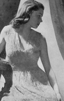 vintage long nightdress knitting pattern