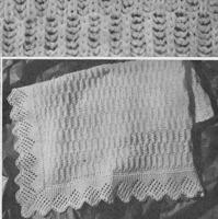 vintage baby shawl knitting pattern