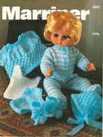 Lovely vintage dolls pattern for 12", 14", 16",18" doll