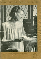 vintage bed jacket knitting patterns